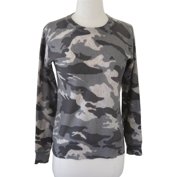ZADIG & VOLTAIRE Camo print Cashmere sweater sz XS - Picture 1 of 7